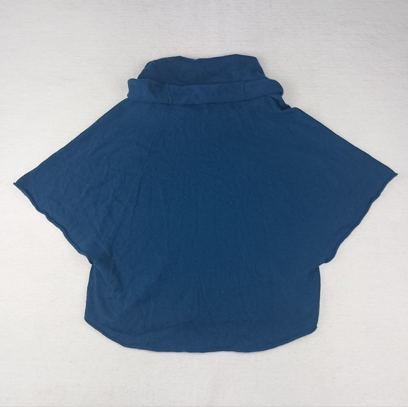 Joie Wool/ Cashmere Blend Blue Cowl Neck Short Sleeve Sweater Top Size XS - Picture 3 of 6